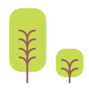 capsule, green, nature, tree svg vector icon