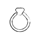 diamond, love, ring, valentine svg vector icon