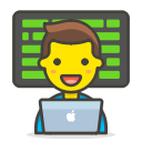 1, man, technologist svg vector icon