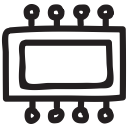 chip, computer, cpu, hardware, microchip, pc, proceesor svg vector icon