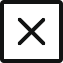 cancel, close, closecancelsquare, cross, delete, remove, square svg vector icon