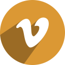 v, vimeo svg vector icon