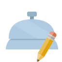 front,desk,pencil icon