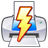 filequickprint,lightning,power,print,quick,printer icon