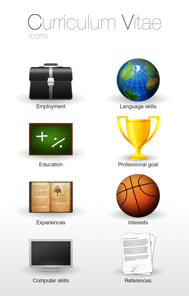 cv, title icon
