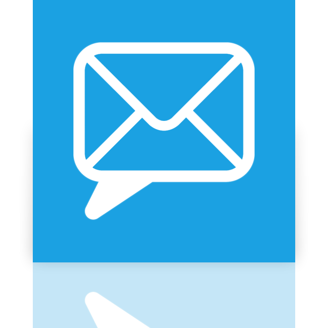 chat, email, mirror icon