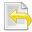 document, gnome, revert icon