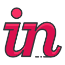 in, internet, media, network, online, social svg vector icon