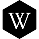 hexagon, media, social, wikipedia svg vector icon