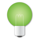 bulb, green icon