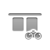 align,horizontal,top,binoculars icon
