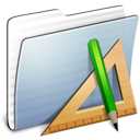 applications, folder, graphite, stripped icon
