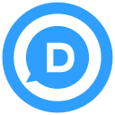 d, disqus svg vector icon