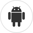 android, droid, media, online, social svg vector icon