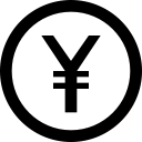 coin, currency, finance, poind, yen, ypk svg vector icon