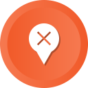 cancel, cross, delete, location, marker svg vector icon