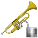 trumpet,unlock,instrument icon