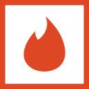 colored, high quality, media, social, social media, square, tinder svg vector icon
