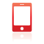 mobile, red icon