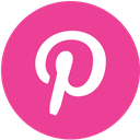 media, pink, pinterest, round, social icon