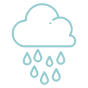 droplets, heavy rain, raindrops, raining, weather svg vector icon