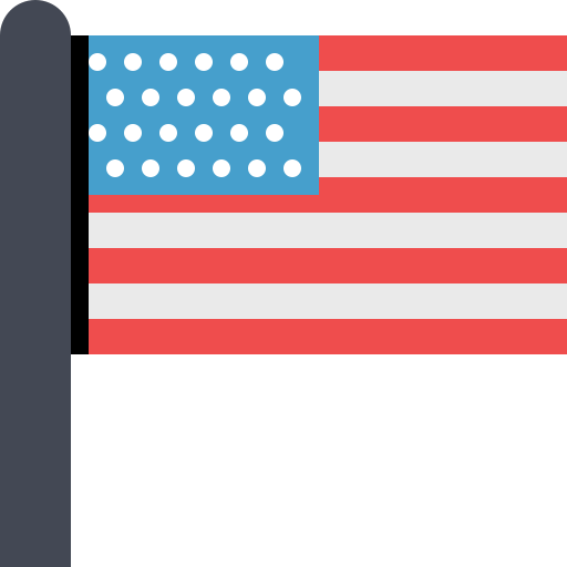 Flag United States svg vector icon