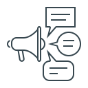 media, mouthpiece, orator, social, social media, speaker svg vector icon