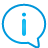 balloon, basic, blue, information icon