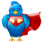 bird, hero, logo, social, social media, super, tweet, twitter icon