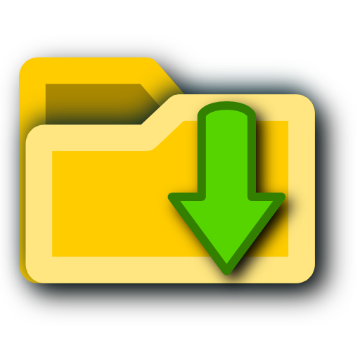 folder,download,descending,fall,decrease,down,descend icon