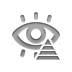 red,eye,pyramid icon