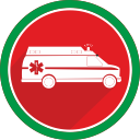 ambulance, doctor, emergency, fire, health, hospital, medicine svg vector icon