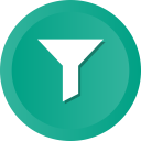 descending, filter, filtering, funnel, sort, tool svg vector icon