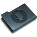 blue, download icon