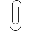 attachment, clip, document, paper clip svg vector icon