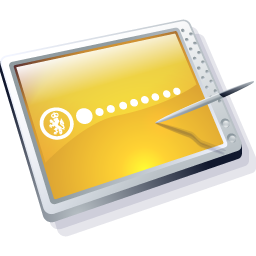tablet,gold icon
