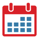 appointment, calendar, numbers, schedule, timetable icon