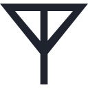 antenna, communication, connection, phone, sign, wireless svg vector icon