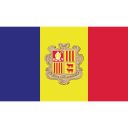 andorra, ensign, flag, nation svg vector icon