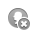 coin,silhouette,close icon