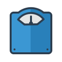 get fit, lean, lose, measurement, resolutions, weight, weight scales svg vector icon