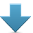 arrow, down icon
