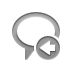speech,balloon,left icon