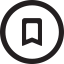 bookmark, guardar, linecon, mark, round, save svg vector icon