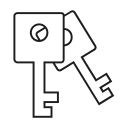 keys, password, security svg vector icon