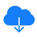cloud, download svg vector icon