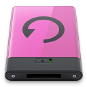 b, backup, pink icon