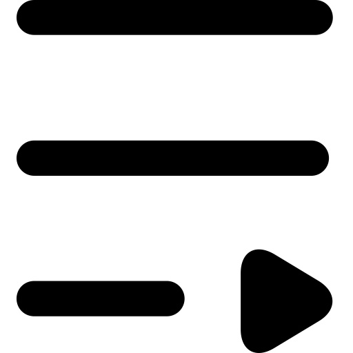Playlist svg vector icon