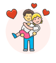 arms, couple, gay, hold, in svg vector icon