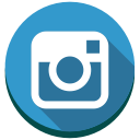 instagram, round, social media svg vector icon